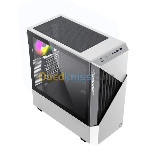 Boîtier Gaming GAMEMAX CONTAC ARGB  Mid Tower Noir / Rouge ou Blanc / Noir 2