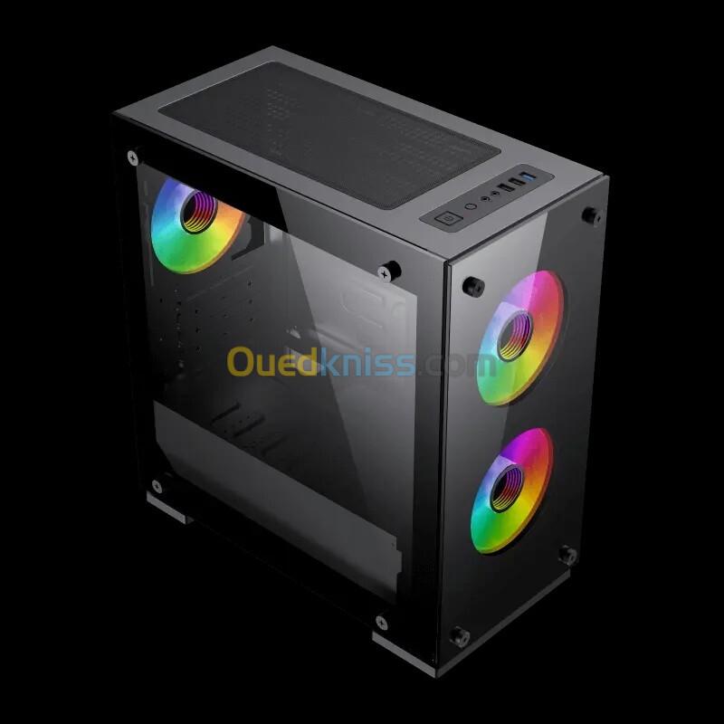 Boîtier Gaming GAMEMAX M65  Mini Tower  Micro-ATX ARGB  Noir