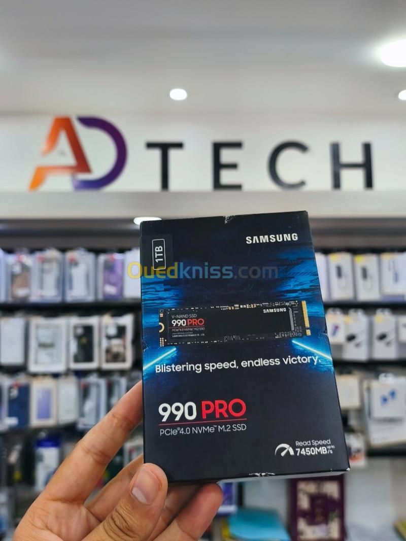 SAMSUNG DISQUE DUR INTERNE 990 PRO PCIe 4.0 NVMe M.2 SSD 1TB