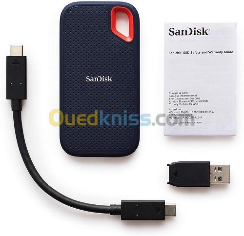 DISQUE DUR EXTERNE SANDISK EXTREME PORTABLE SSD 2TB 2
