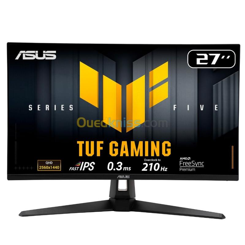 ASUS TUF VG27AQ5A - 27" Fast IPS QHD (2560x1440) - 210Hz(OC) - 0.3ms - sRGB 130% - FreeSync Premium - G-Sync - Speakers