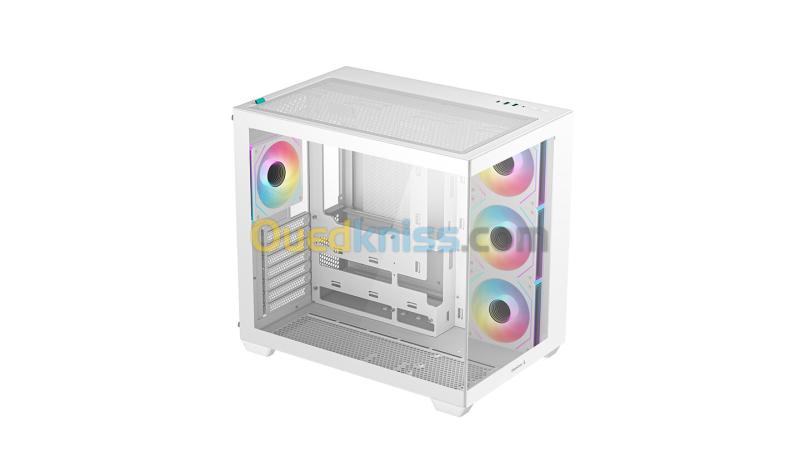 Boitier Deepcool CG530 4F White aquarium 4 fan ARGB