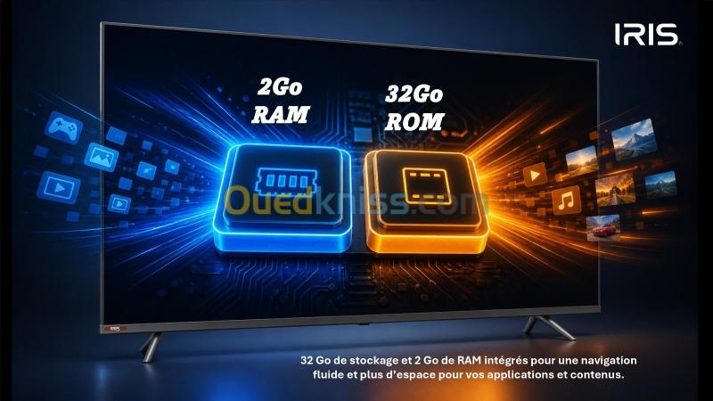 TELEVISEUR IRIS 55 M8020 MINILED ANDROID 14 GOOGLE TV 55POUCES UHD 4K MATTE 14