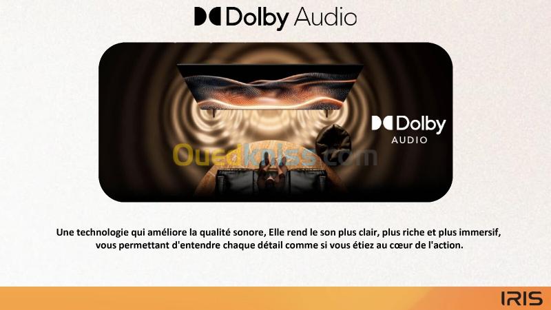 TELEVISEUR IRIS 55 Q7020 QLED ANDROID 14 GOOGLE TV 55POUCES UHD 4K 120Hz 12