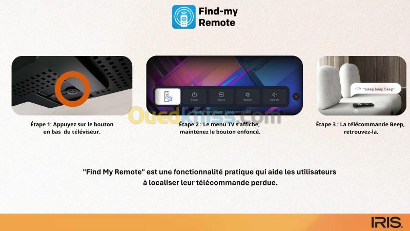TELEVISEUR IRIS 43 Q4030 QLED ANDROID 14 GOOGLE TV 43POUCES FHD 4