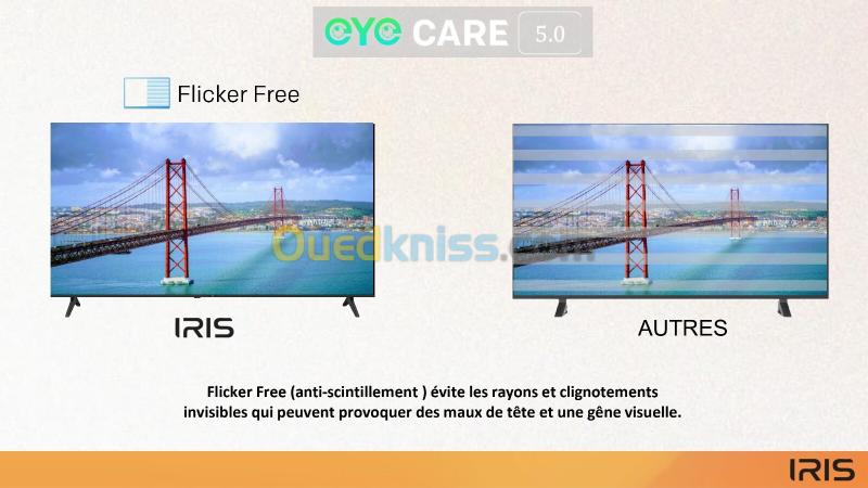TELEVISEUR IRIS 65 Q7020 QLED ANDROID 14 GOOGLE TV 65POUCES UHD 4K 120Hz 16