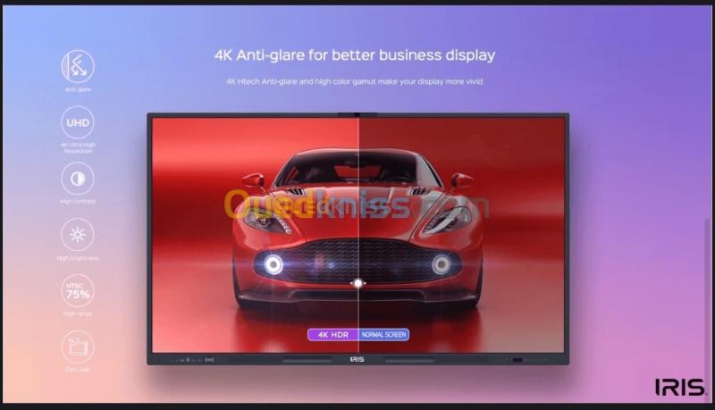 ECRAN TACTILE INTERACTIF IRIS A200 PRO 75 POUCES 2