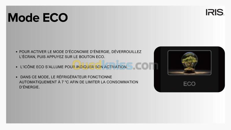 REFRIGERATEUR IRIS IR-DD660 DEFROST (AFFICHEUR DIGITAL) 10