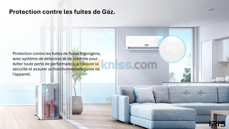 CLIMATISEUR IRIS SUPER AZAO+ PRO SMART WIFI 36000 BTU SUPER TROPICAL INVERTER T3 2025 BLANC 20