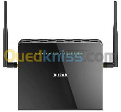  MODEM D-Link DSL-G2452DG Dual Band Wireless AC1200 VDSL2 / ADSL2+ Modem Router With VOIP - Black