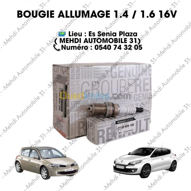  BOUGIE ALLUMAGE 1.4 / 1.6 16V RENAULT-7700500155