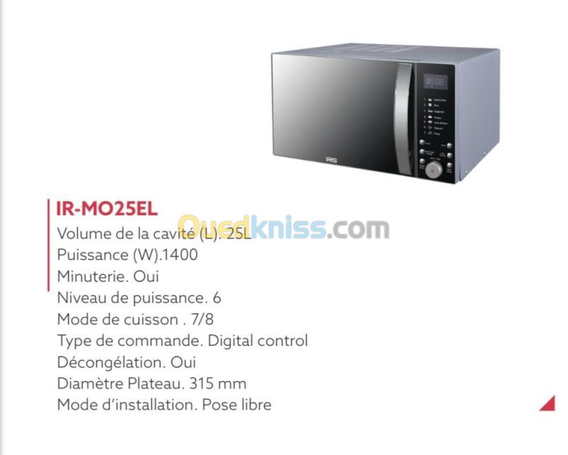 MICRO ONDES IRIS 25 L EL INOX 2