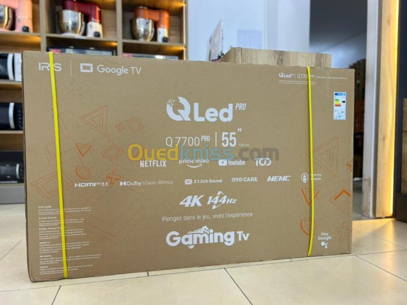 TV IRIS 55" Q7700 Gaming TV Google tv 4K Android 144 hrz 55 POUCES 8