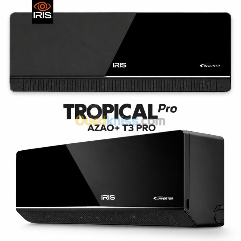 CLIMATISEUR IRIS 12000 BTU INVERTER PRO SUPERTROPICAL T3 AZAO+ PRO NOIR