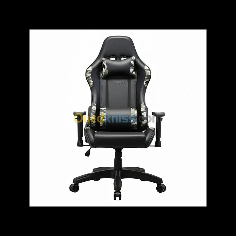 HYBROK DEMON MILITAIRE - CHAISE GAMING CUIR PU - ACCOUDOIRS 4D - DOSSIER INCLINABLE 90 DEGREE - ORIGINAL 2