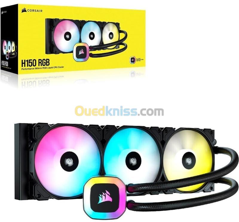 WATERCOOLING CORSAIR H150 360 120MM X 3 RGB