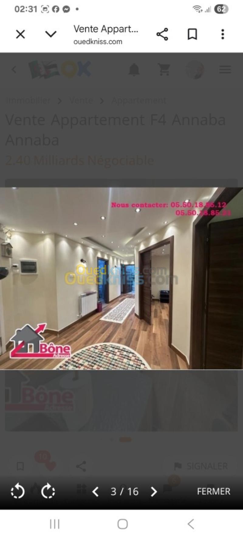 Vente Appartement F4 Annaba Seraidi 2
