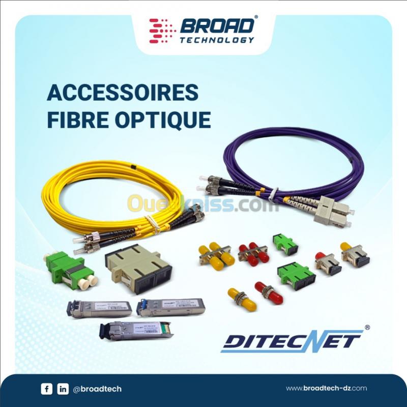  Jarretière Fibre Optique, Singlemode, G657A2, Duplex, Jaune, 3.0mm, ST/UPC- ST/UPC, LSZH DITECNET 
