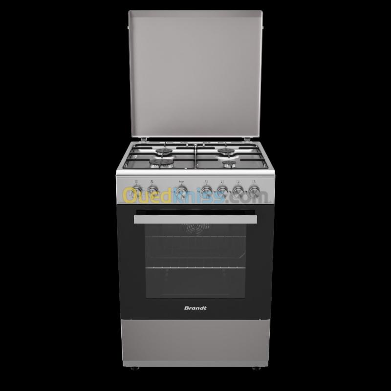 PROMOTION CUISINIÈRE BRANDT 4FEUX INOX GAZ ÉLECTRIQUE VENTILÉE 2
