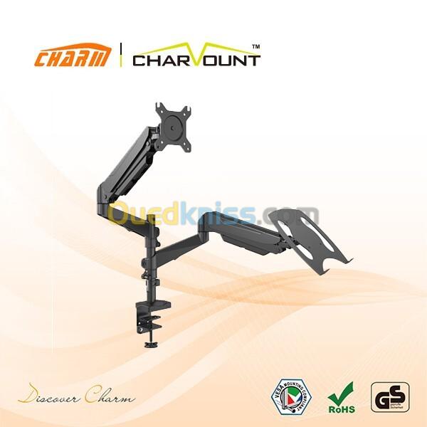 SUPPORT ECRAN+LAPTOP 02 BRAS:17"-32",8KG Ref : 6337 3