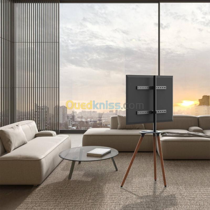 SUPPORT TV MOBILE TRIPIED BOIS Ref : 4939 6