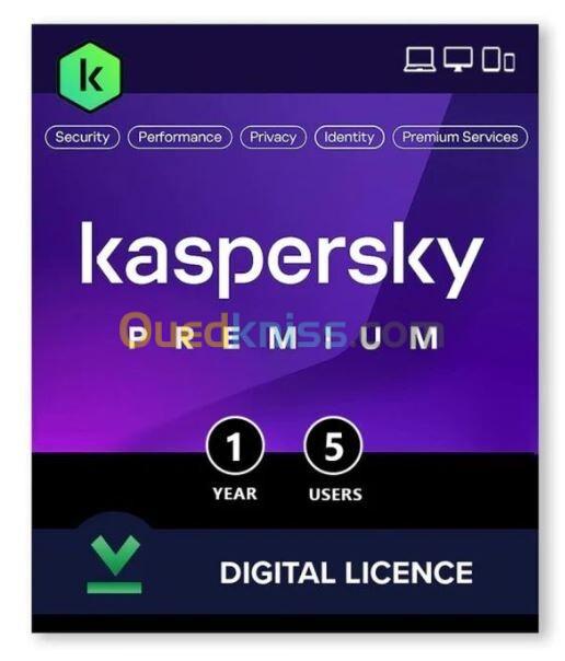 KASPERSKY ANTI VIRUS PREMIUM KASPERSKY ANTIVIRUS PLUS KASPERSKY STANDARD  1PC 3PC 5PC  1 AN  licence kaspersky authentique
