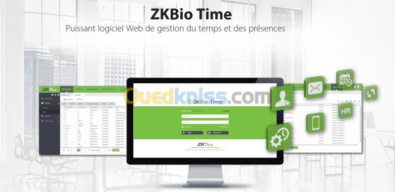 Logiciel de pointage ZKTeco ZKBioTime