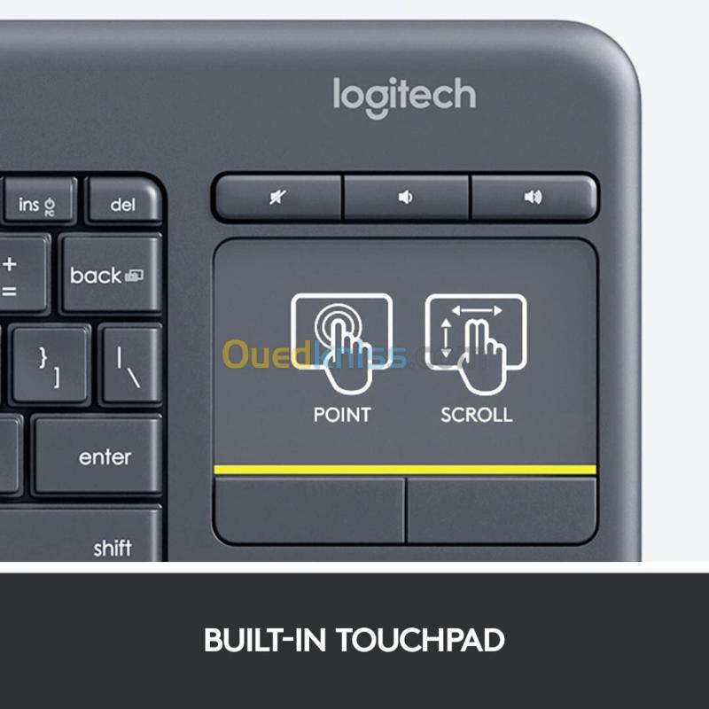 Clavier Sans Fil LOGITECH K400 Plus avec Pavé Tactile Intégré 4