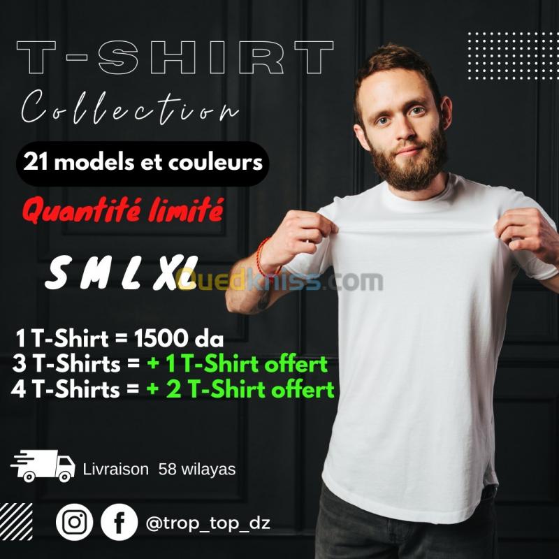  promotion T-Shirts de qualité 21 model et plusieurs couleurs
