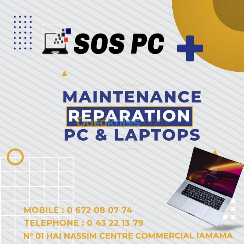   Réparation & maintenance pc & LAPTOP 