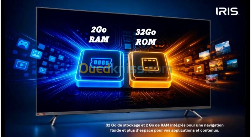 TV IRIS 75" MINI LED M8020 120 hz GOOGLE TV 4k UHD ANDROID 14 75 POUCES 10