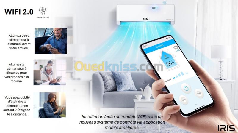 CLIMATISEUR IRIS 36000 BTU SUPER AZAO SMART WIFI INVERTER TROPICAL PRO 2026 3