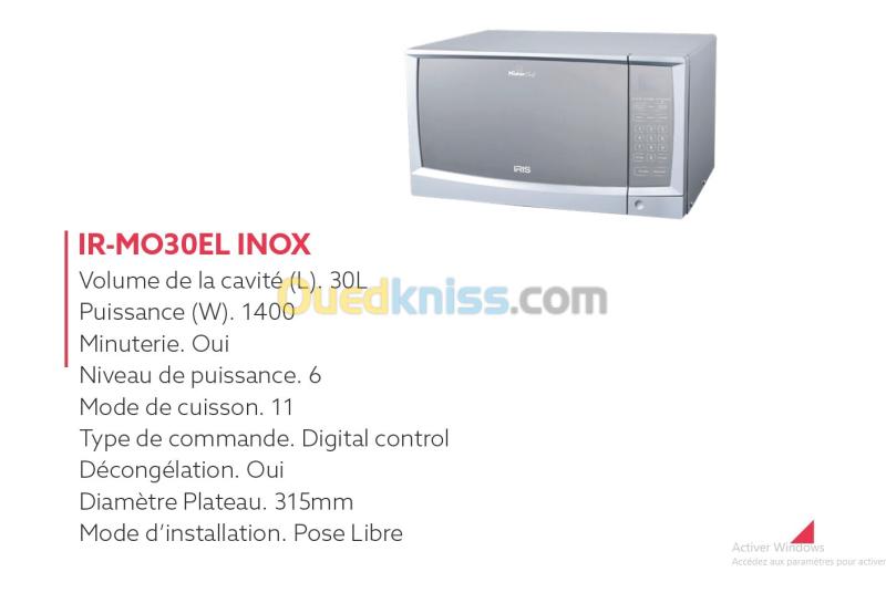 MICRO-ONDES IRIS 30L INOX 2