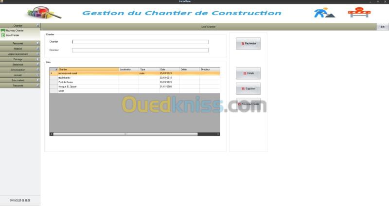 logiciel Gestion du chantier de construction 3