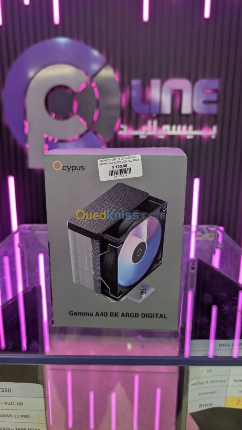 REFROIDISSEUR PROCESSEUR OCYPUS GAMMA A40 BLACK DIGITAL ARGB