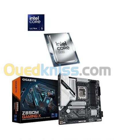KIT UPGRADE CARTE MERE GIGABYTE Z890M GAMING X  + INTEL ULTRA 5 245K