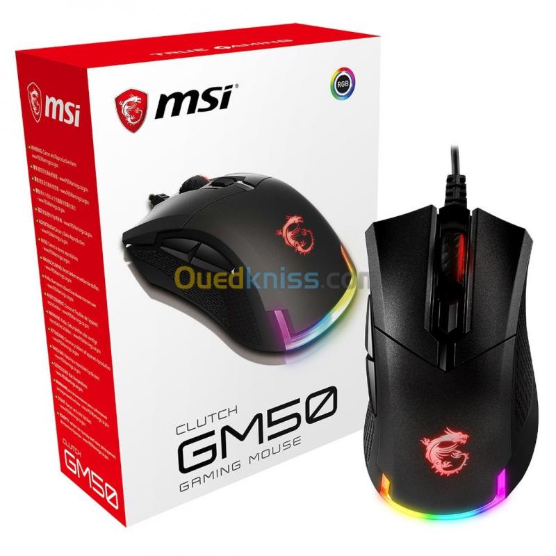 SOURIS USB MSI CLUTCH  GM50 GAMING RGB