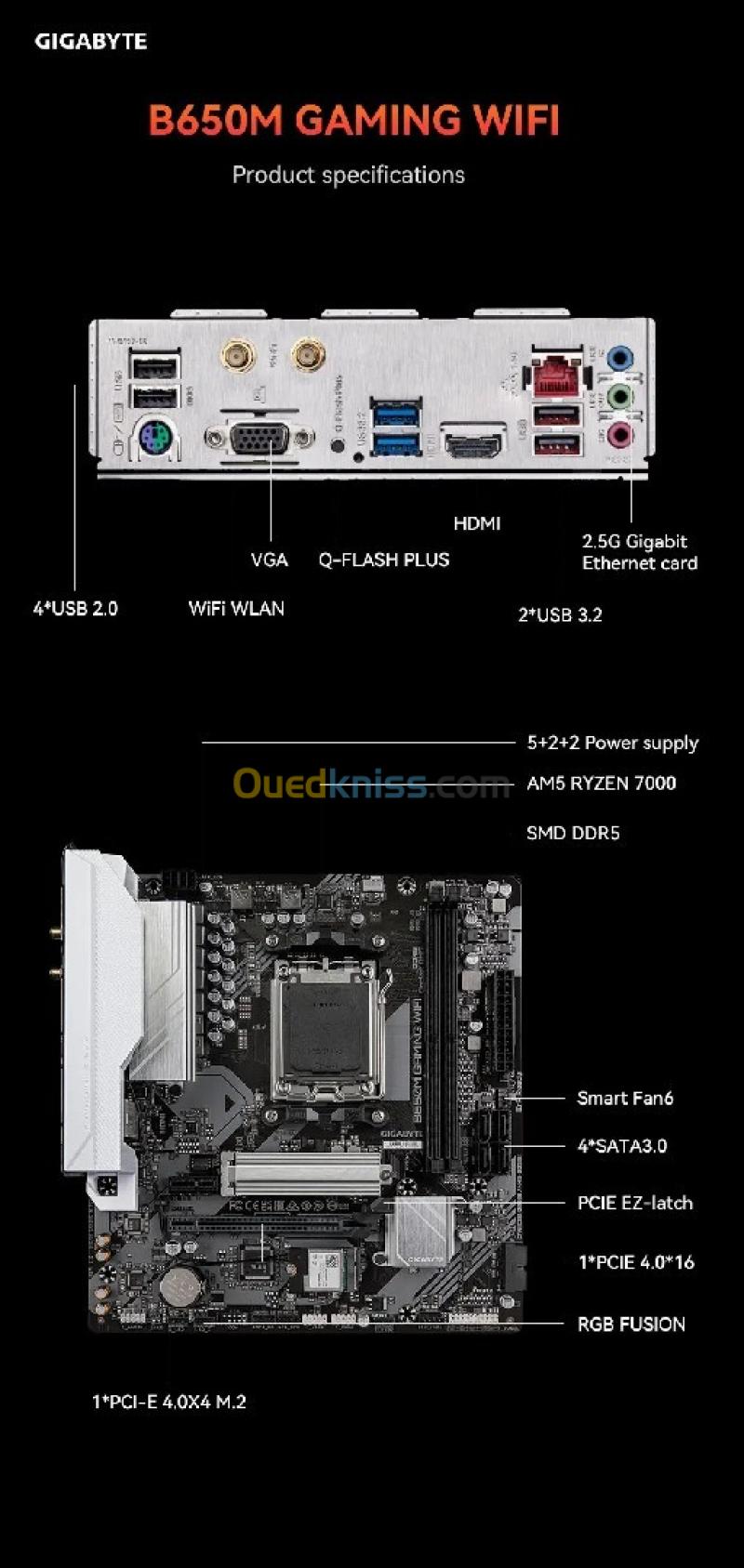 gigabyte b650m gaming wifi Motherboard 2