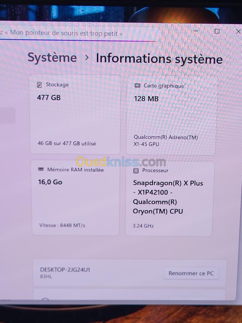 IDEAPAD Slim 5 14" OLED | Snapdragon X Plus X1P42100 - Oryon | 16GB RAM | 512GB NVMe SSD | Qualcomm Adreno x1-45 GPU 15