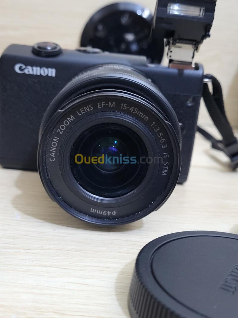 Canon EOS M 200 hybride Vidéo 4K/UHD 30p capteur APS-C de 24Mpx + EF-M 15-45mm f/3,5-6,3 IS STM 13