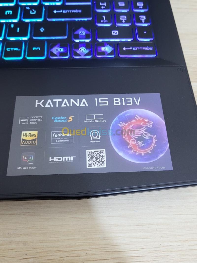 GAMING MSI KATANA 144 Hz | CORE i7-13620H | NVIDIA RTX 4050 6GB | 1TB NVMe SSD | 32GB RAM | Dragon Station 21