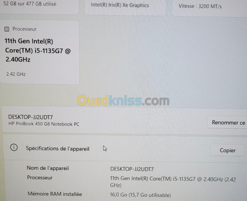 HP ProBook 450 G8 15.6 FHD | INTEL CORE i5 1135G7 | 16GB RAM | 512GB SSD | INTEL Iris Xe GRAPHICS 20