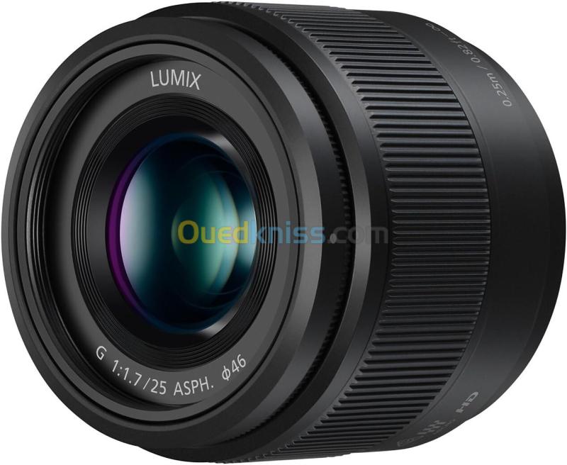 Panasonic Lumix G 25 mm f/1.7 ASPH H-H025 - Focale Fixe - Monture Micro 4/3