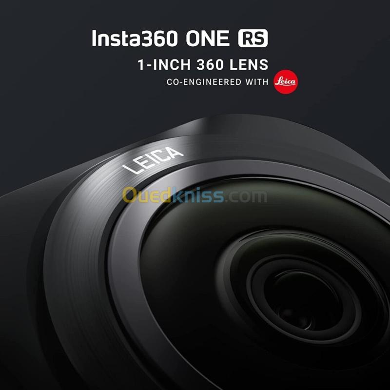 Insta360 One RS 1-inch 360 Edition - Caméra 360 VIDEO UHD 6K avec Deux capteurs 1 Pouce, co-conçue avec Leica, Photo 21MP, stabilisation FlowState, Faible luminosité de qualité, résistante à l'eau 12