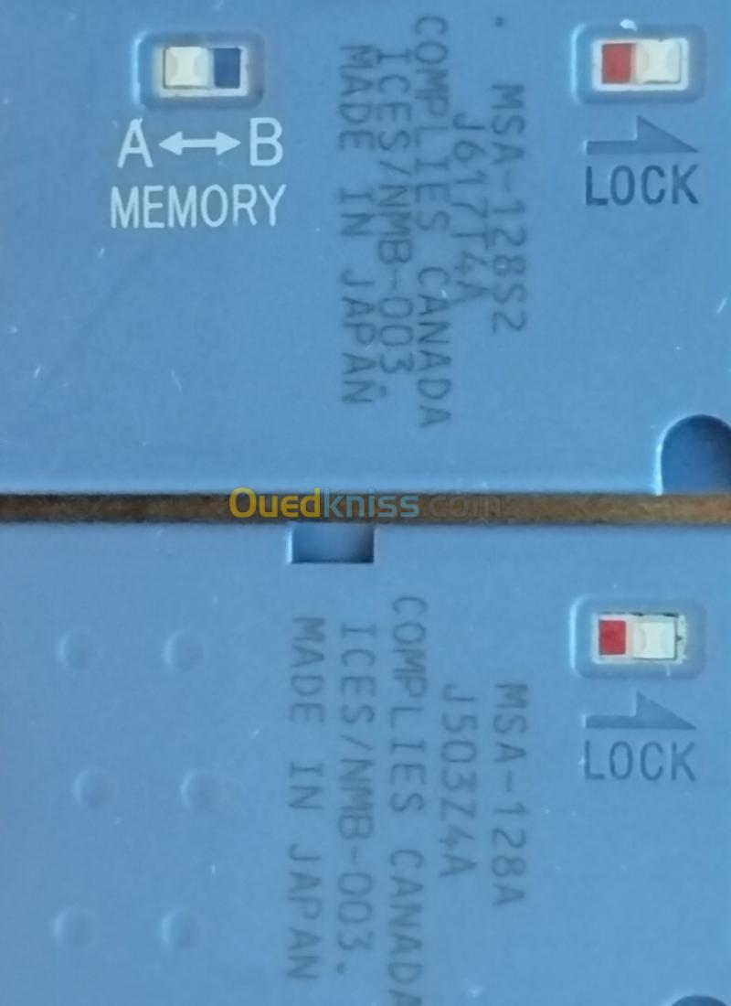Mémoire Sony Memory Stick (128MB + 256MB) 2