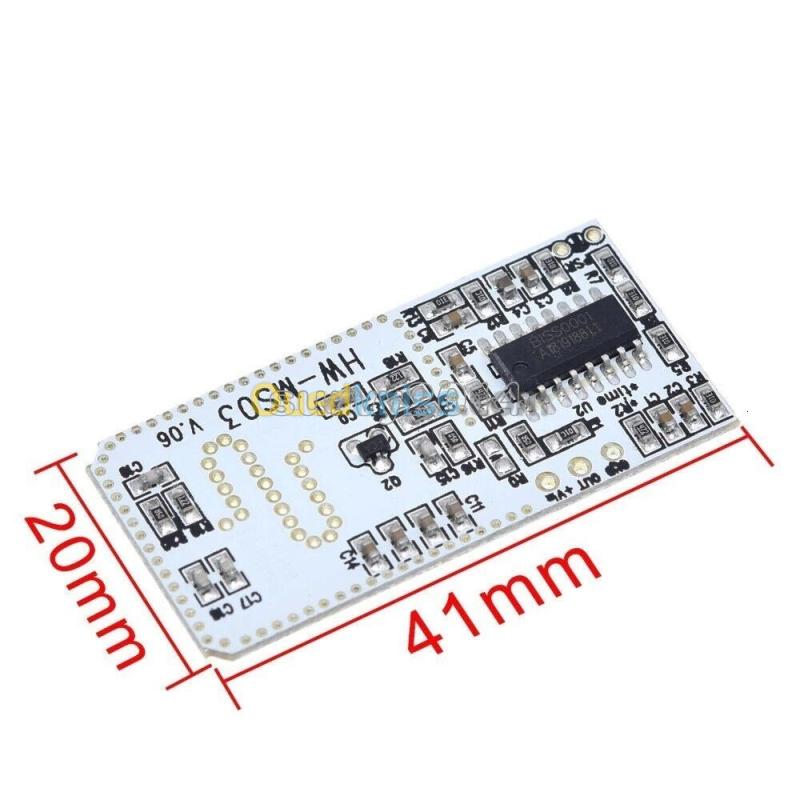 capteur de mouvement Radar haute Performance HW-MS03 2.4GHz a 5.8GHz arduino  3