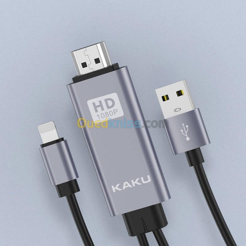   Cable HDMI Vers lightning KAKU 1.8M