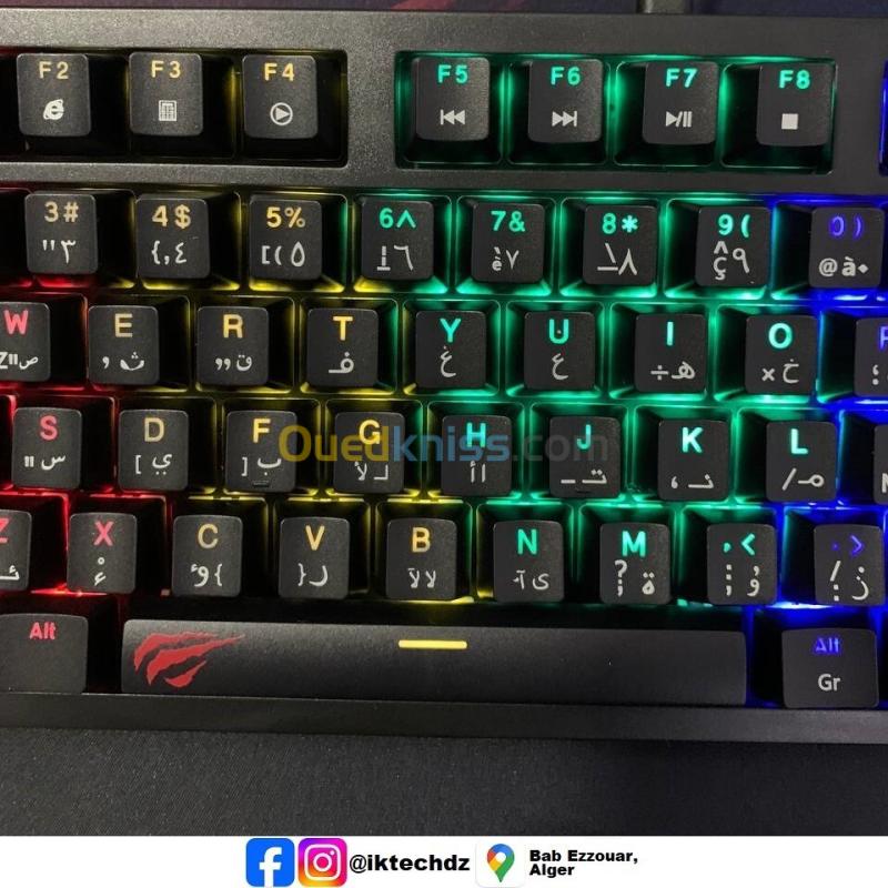 Clavier mécanique Gamer Blue Switch Havit KB892L 5