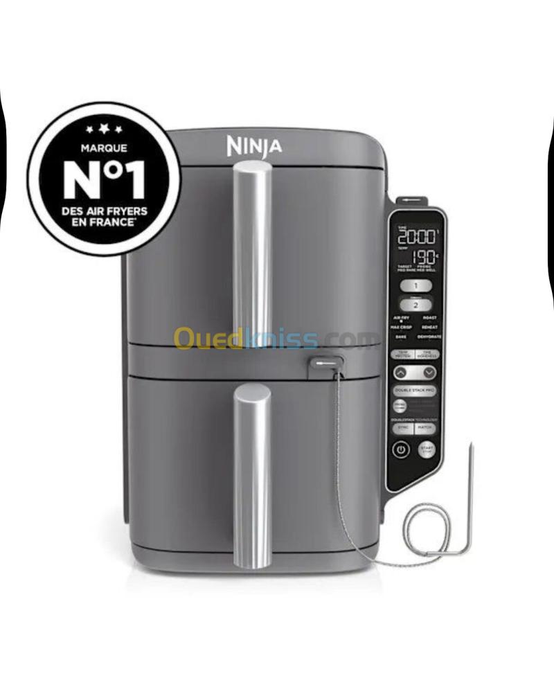 Ninja Double Stack XL Air Fryer Friteuse nouveau model avec Thermosonde SmartCook 9,5 L SL451EU