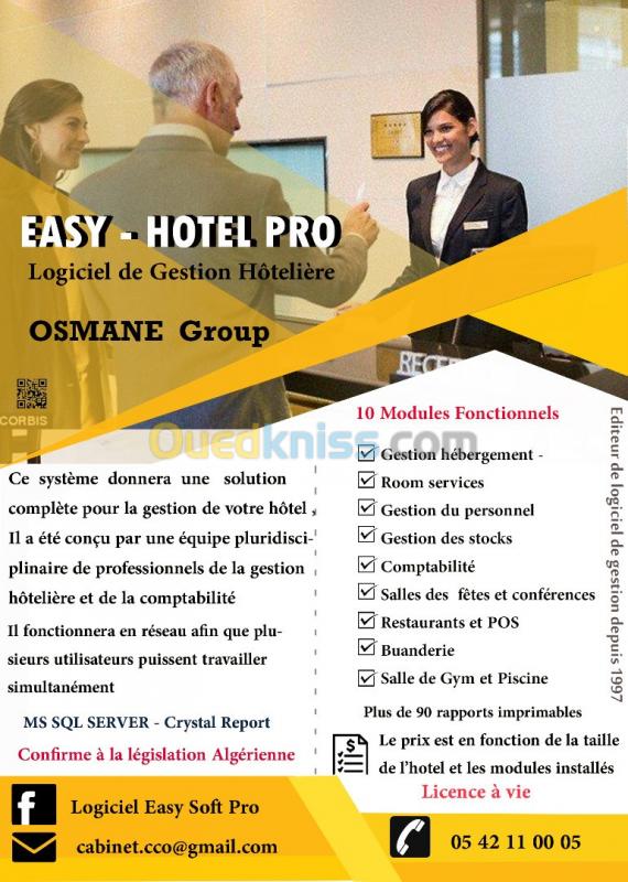 Easy-Hôtel Pro : Gestion hôtelière complète